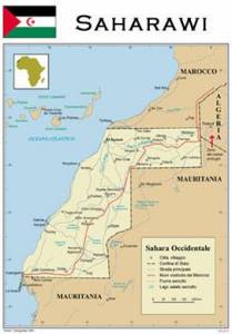 Mappa del Saharawi